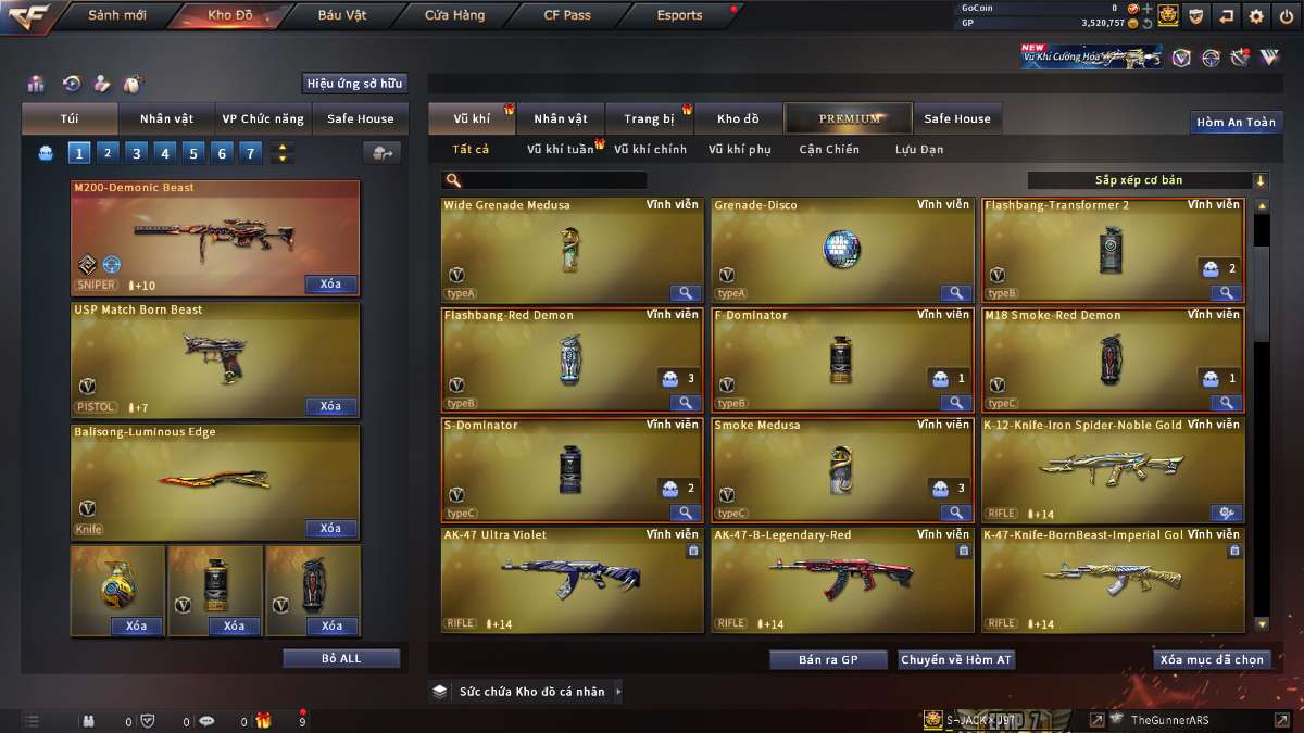 shop acc cf uy tin gia re